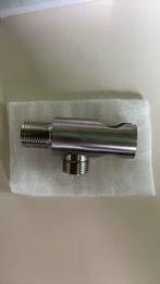 Saniclear staaf handdouche houder, rvs wand aansluitbocht, Ophalen of Verzenden, Nieuw, Grijs, Overige typen