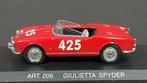 Alfa Romeo Giulietta Spider Mille Miglia 1:43 Detailcars Pol, Ophalen of Verzenden