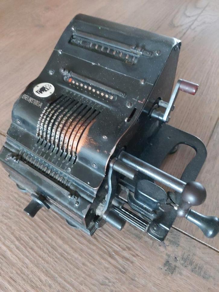 Antieke Brunsviga Rekenmachine, Antiek en Kunst, Antiek | Kantoor en Zakelijk, Ophalen