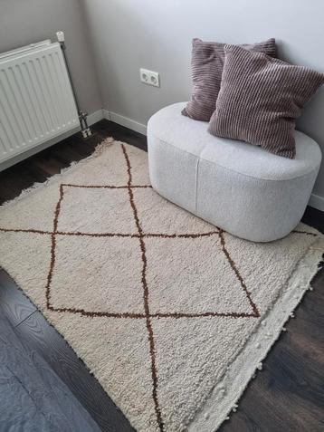 Beni Ourain vloerkleed berber wollen karpet handgemaakt beschikbaar voor biedingen