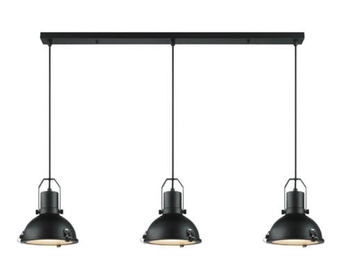 Industriële hanglamp | plafondlamp | zwart / grijs | Magnus, Huis en Inrichting, Lampen | Hanglampen, Zo goed als nieuw, Metaal