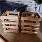 2 houten kistjes, Huis en Inrichting, Woonaccessoires | Kisten, Minder dan 50 cm, Nieuw, Minder dan 50 cm, Minder dan 50 cm