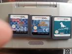 Nintendo DS plus 3 games, Spelcomputers en Games, Spelcomputers | Nintendo DS, Verzenden, DS Original of Phat, Zilver, Gebruikt