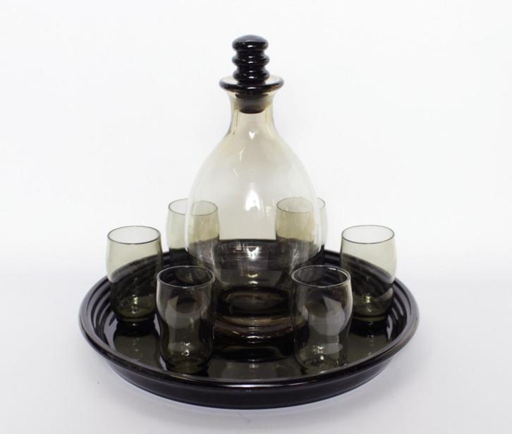 W.J. Rozendaal likeurset, Antiek en Kunst, Antiek | Glas en Kristal, Ophalen