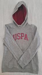 Uspa hoodie grijs maat m 38 u.s. polo assn. merk trui truien, Maat 38/40 (M), Verzenden, Grijs, Gedragen