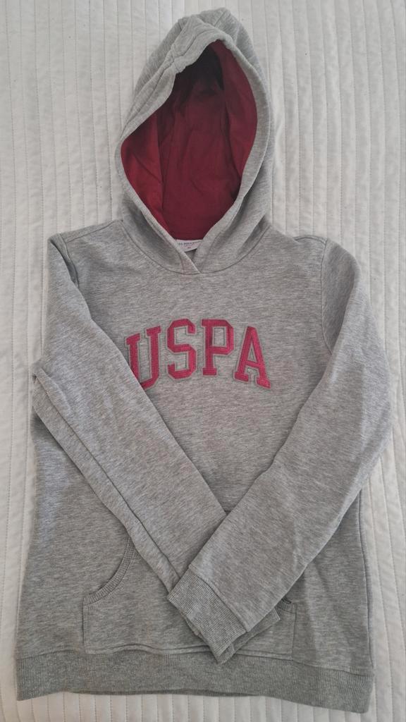 Uspa hoodie grijs maat m 38 u.s. polo assn. merk trui truien, Kleding | Dames, Truien en Vesten, Gedragen, Maat 38/40 (M), Grijs