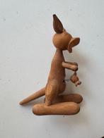 Beeldje,kangoeroe, hout, vintage, Antiek en Kunst, Ophalen of Verzenden