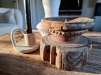 Houten kandelaar., Huis en Inrichting, Ophalen, Zo goed als nieuw, Hout, Minder dan 25 cm