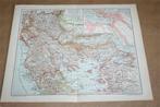 Originele oude kaart Europees Turkije - ca 1895 !!, Gelezen, Ophalen of Verzenden