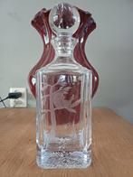 Kristallen karaf met gravure, Antiek en Kunst, Ophalen of Verzenden