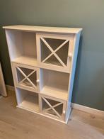 Witte Boekenkast met Deuren, 100 tot 150 cm, 25 tot 50 cm, Met deur(en), 50 tot 100 cm