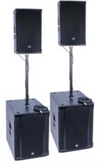 Geluid huren, speakers huren, geluidsinstallatie huren,, Ophalen, Zo goed als nieuw, Overige