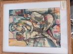 PRIJS VERLAGING IVM VERHUISOrgineel op doek geschilderd werk, Antiek en Kunst, Kunst | Litho's en Zeefdrukken, Ophalen of Verzenden