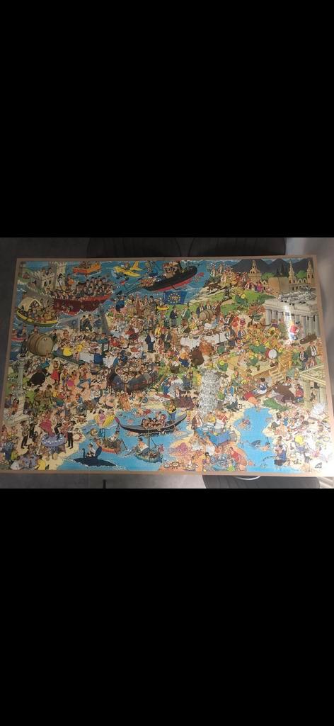 Van Haasteren verenigd europa 5000 stukjes!!, Hobby en Vrije tijd, Denksport en Puzzels, Gebruikt, Legpuzzel, Meer dan 1500 stukjes