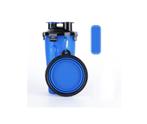 honden water fles en drinkbak - blauw