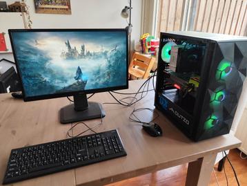 Gaming PC i7-6700K GTX 1070 RGB 16GB 1.5TB + 24″ Iiyama beschikbaar voor biedingen