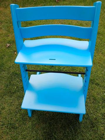stokke tripp trapp stoel blauw beschikbaar voor biedingen