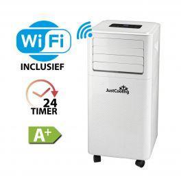 Mobiele airco (JustCooling portable air conditioner), Witgoed en Apparatuur, Airco's, Zo goed als nieuw, Mobiele airco, Minder dan 60 m³