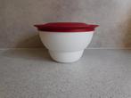 Tupperware Allegra Kom 1 Ltr. Wit Rood, Ophalen of Verzenden, Zo goed als nieuw, Rood, Bak of Kom