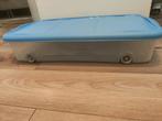 2x opberg box met wieltjes ideaal voor onder het bed, Doe-het-zelf en Verbouw, Kratten en Dozen, Ophalen, 50 tot 75 cm, Zo goed als nieuw