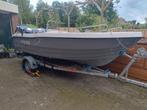 Consoleboot met 20pk en trailer bijna niet gebruikt., Watersport en Boten, Ophalen, 10 tot 30 pk, Zo goed als nieuw, 3 tot 6 meter