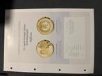 Vergulde Koningin Máxima Herdenkingsuitgifte Stijlicoon, Ophalen of Verzenden, Overige waardes, Losse munt, Goud