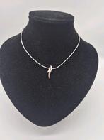 Leuke zilveren ketting 39.5cm, Verzenden, Gebruikt, Zilver, Zilver