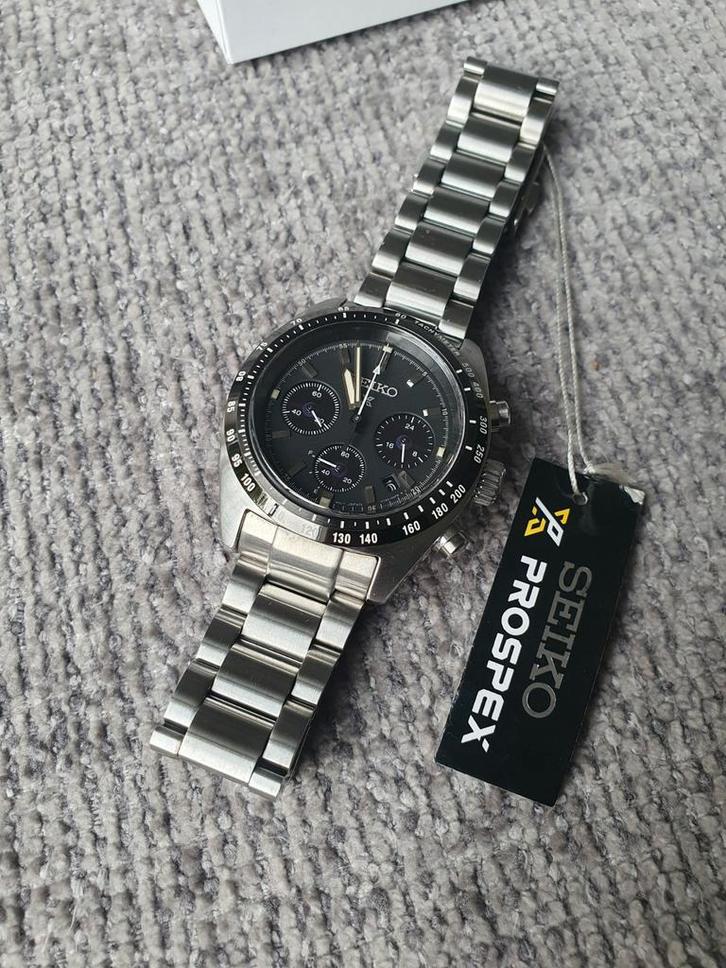 Seiko Prospex SSC819P1 Solar Chronograaf, Sieraden, Tassen en Uiterlijk, Horloges | Heren, Nieuw, Polshorloge, Seiko, Staal, Staal