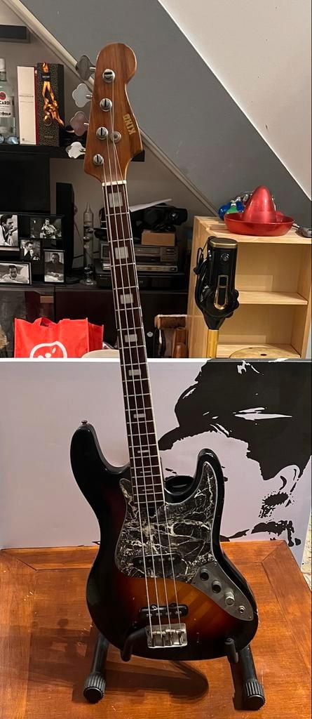 Kinor Basgitaar - Vintage Look, Muziek en Instrumenten, Soundmodules, Gebruikt, Ophalen of Verzenden