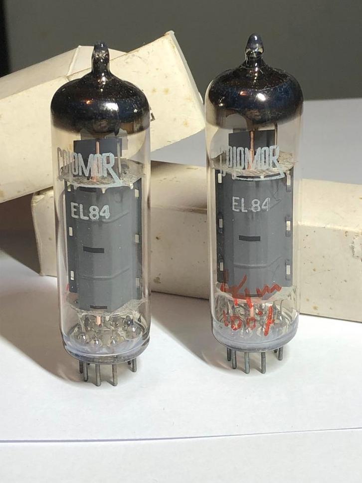 Colomor EL84 NOS nieuw Matched Paar Buizen, Antiek en Kunst, Antiek | Tv's en Audio, Ophalen of Verzenden