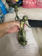 antiek koperen wandkandelaar engel, Antiek en Kunst, Antiek | Koper en Brons, Ophalen of Verzenden, Koper