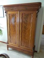 Mooie kast notenhout goede kwaliteit, Huis en Inrichting, Ophalen, Met deur(en), Zo goed als nieuw, Minder dan 150 cm