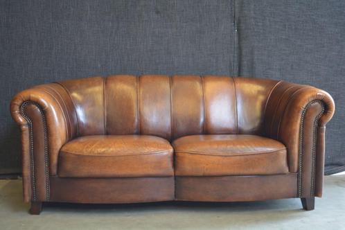 schapenleren meubels Joris bank, Huis en Inrichting, Fauteuils, Gebruikt, Leer, Metaal, 125 cm of meer, 75 tot 100 cm, Ophalen