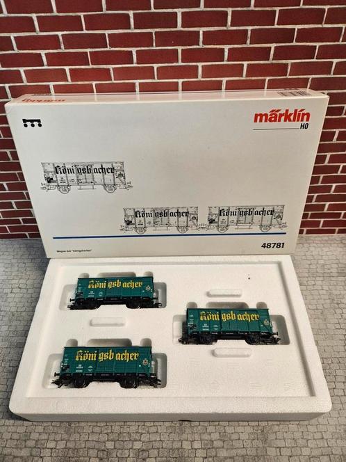 Marklin HO 48781 wagon set nieuw in doos, Hobby en Vrije tijd, Modeltreinen | H0, Zo goed als nieuw, Wagon, Wisselstroom, Märklin