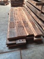 BLANKE  oud  eiken  Spoorbielzen  Geborsteld & gedoubleerd, Ophalen, Gebruikt, Hout, Biels