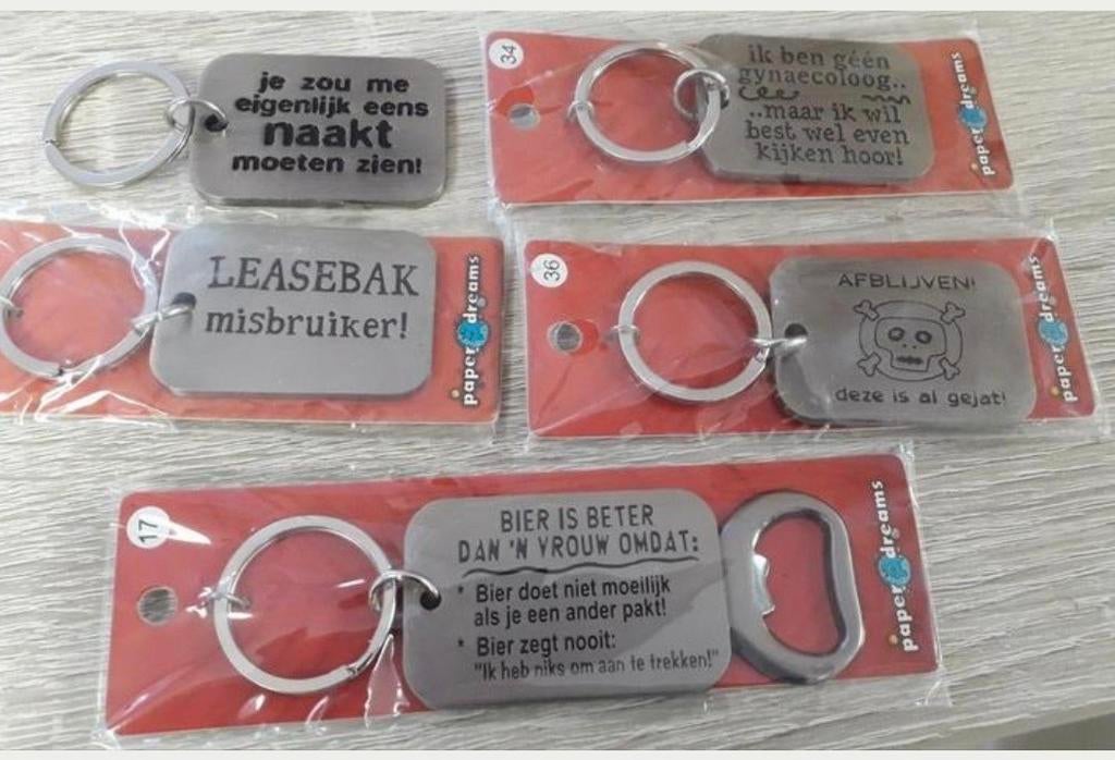 +- 5000 sleutelhangers merk Paperdreams, Verzamelen, Sleutelhangers, Merk, Ophalen of Verzenden