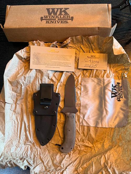 Winkler Knives Crusher Fixed Blade Mes - Nieuwstaat!, Antiek en Kunst, Antiek | Overige Antiek, Ophalen of Verzenden