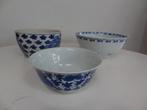 chinees porselein 3 kommen schalen 19e eeuw kangxi, Ophalen of Verzenden