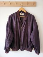 Vintage zijden bomberjack maat L/XL, Paars, Maat 42/44 (L), Ophalen of Verzenden, Vintage