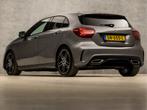 Mercedes-Benz A-Klasse 160 AMG Sport Automaat (GROOT NAVI, L, Auto's, Mercedes-Benz, Gebruikt, 4 cilinders, Leder en Stof, Bedrijf