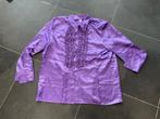 Carnavals paarse blouse maat 58, Ophalen, Zo goed als nieuw
