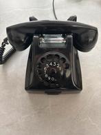 Originele Zwarte Bakelieten Draaischijf PTT Telefoon, Antiek en Kunst, Curiosa en Brocante, Ophalen of Verzenden