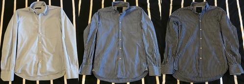 3x Jack & Jones Premium overhemd (1x effen & 2x gestreept,S), Kleding | Heren, Overhemden, Zo goed als nieuw, Halswijdte 38 (S) of kleiner