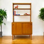 Vintage boekenkast uit Zweden, Huis en Inrichting, Kasten | Boekenkasten, Teakhout, ?, 150 tot 200 cm, 25 tot 50 cm
