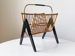 Vintage lectuurbak messing rotan bamboe retro, Gebruikt, Ophalen of Verzenden, Nvt, Nvt