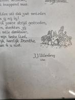 prent mijn drente door J.J.Uilenberg ingelijst, Ophalen of Verzenden, 'T Olde Gre-j, Info@toldegrej.nl, Endepoelstraat 20f Didam