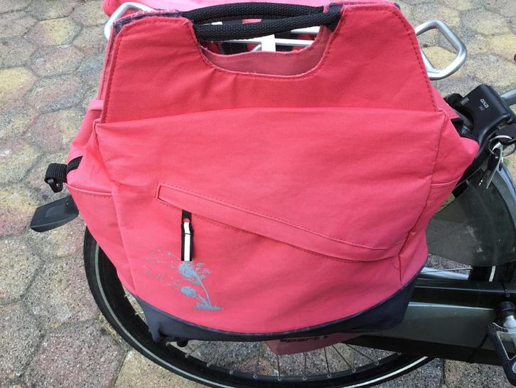 Roze Fietstassen Set - als losse tassen te gebruiken., Fietsen en Brommers, Fietsaccessoires | Fietstassen, Gebruikt, Ophalen of Verzenden