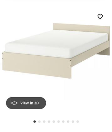 IKEA bedframe + matress - afbeelding 1