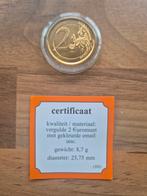 Vergulde 2 Euromunt Willem-Alexander & Máxima, Postzegels en Munten, Munten | Nederland, Ophalen of Verzenden, Koningin Beatrix