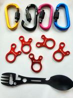 Kamperen Multitool lepel, Carabiners , koordspanners, Ophalen of Verzenden, Zo goed als nieuw